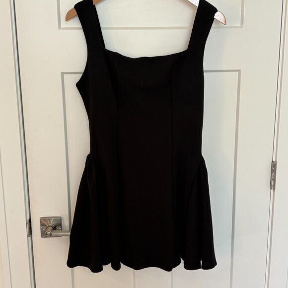 Black Sleeveless Fit & Flare Dress – Size L - Picture 1 of 6